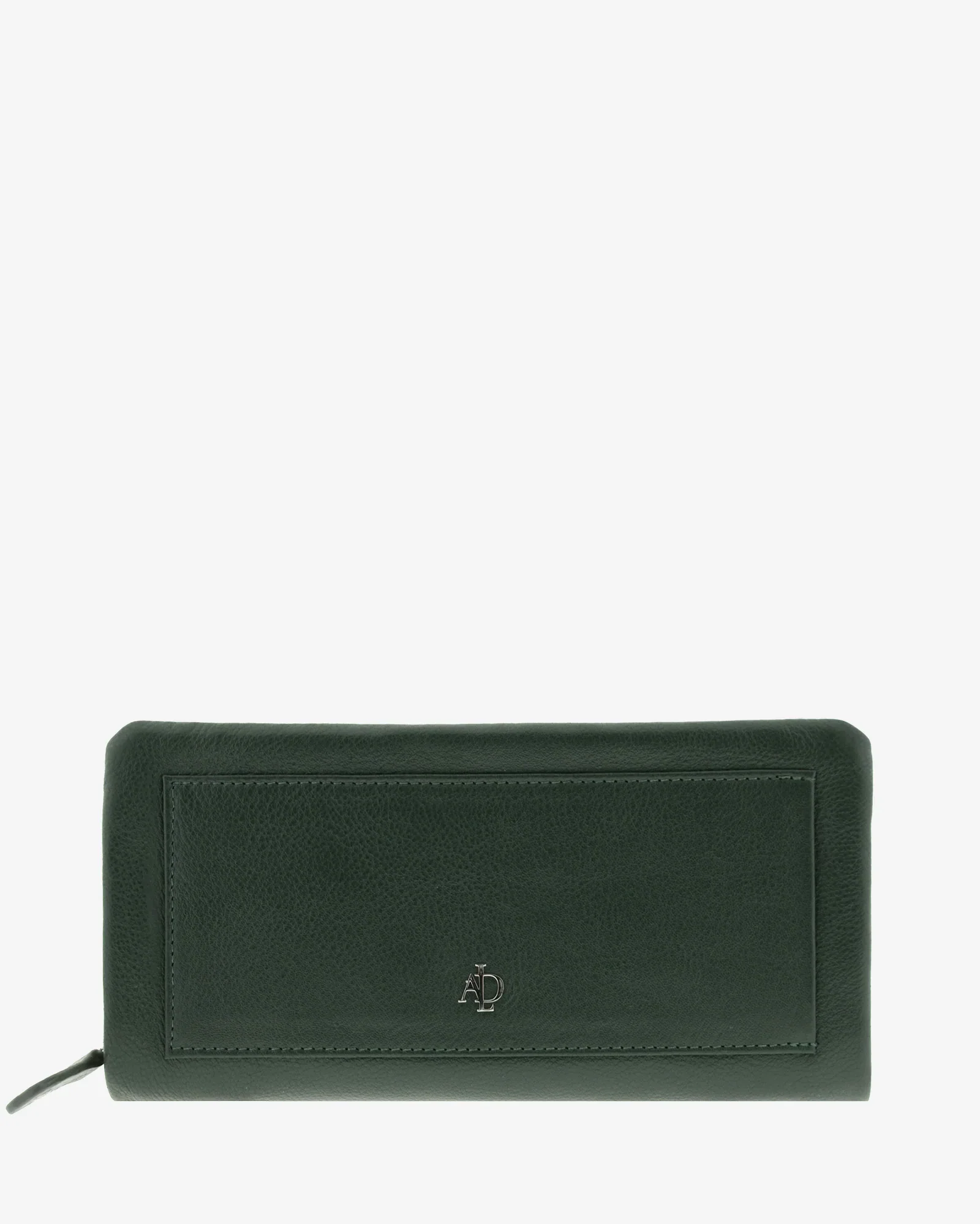 Billetero de Piel (20 X 10cm) de cremallera Adapell Lettera Verde - Imagen 6
