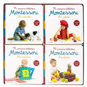 Mi primera biblioteca Montessori: Frutas, Números, Animales y Colores