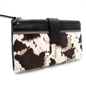 Cartera Billetero Mediana (14x9cm) de Piel Vacuno Animal Print Vaca