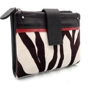 Cartera Billetero Pequeña (12x9cm) de Piel Vacuno Animal Print