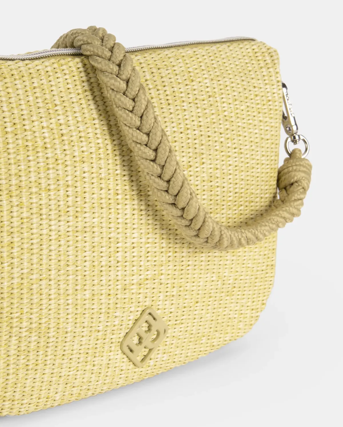 Bolso de Hombro Pepe Moll Sylvie Rafia Lime - Imagen 5