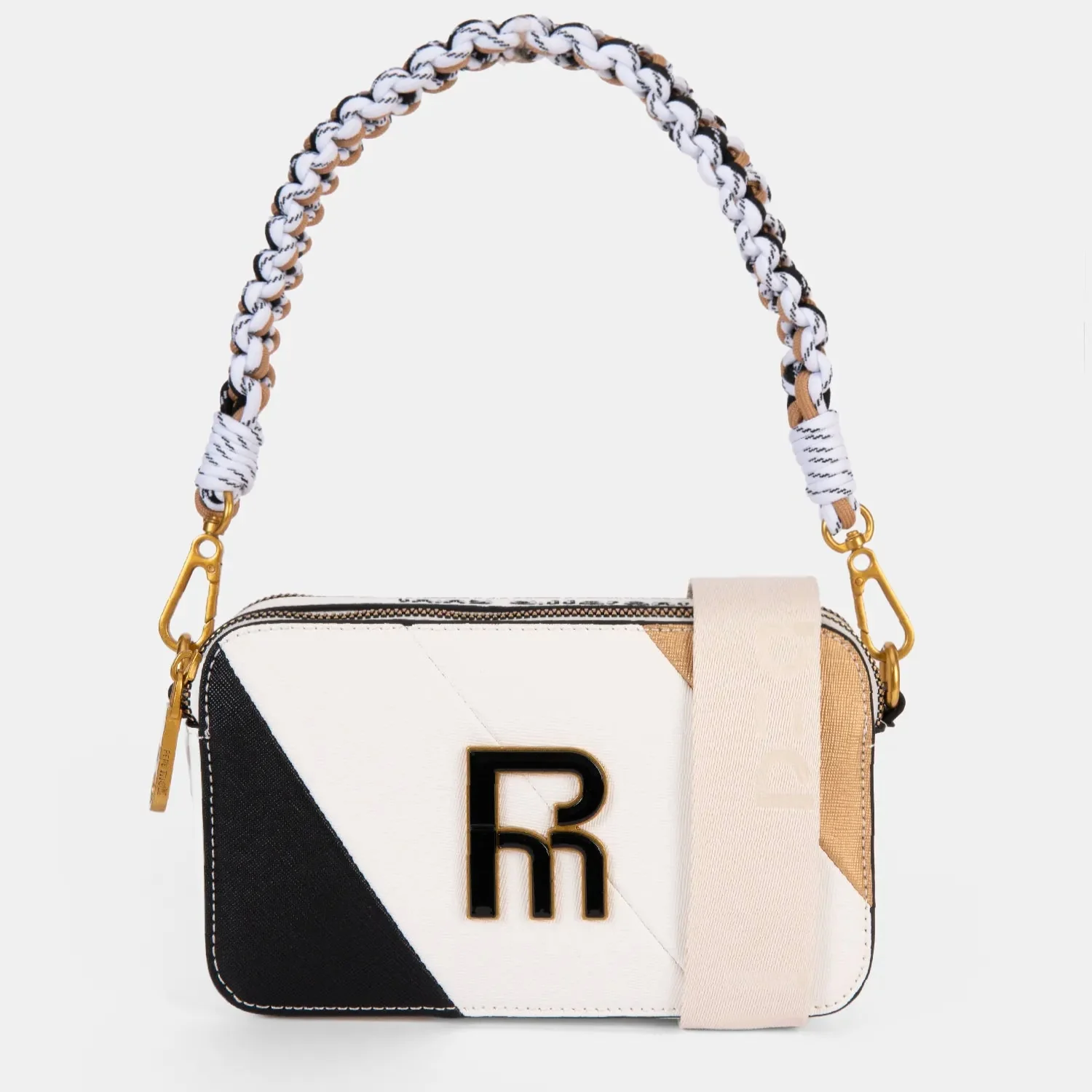 Bolso de hombro con Bandolera Pepe Moll Kim Frenzy Tri-Black - Imagen 2