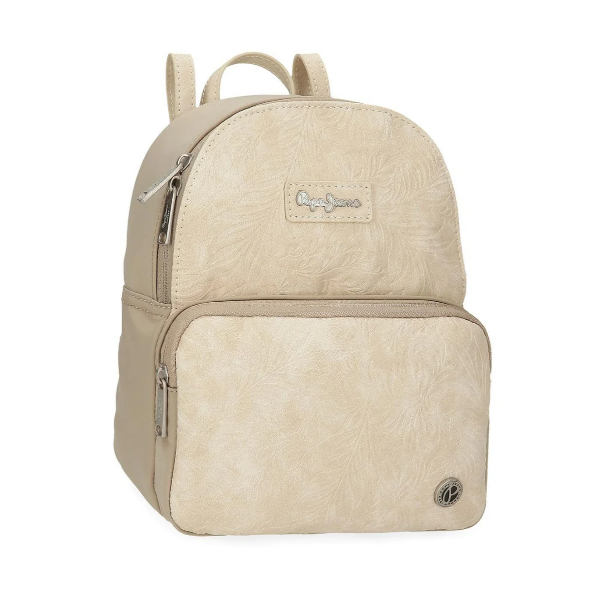 Mochila 25cm Pepe Jeans Jana Beige - Imagen 2