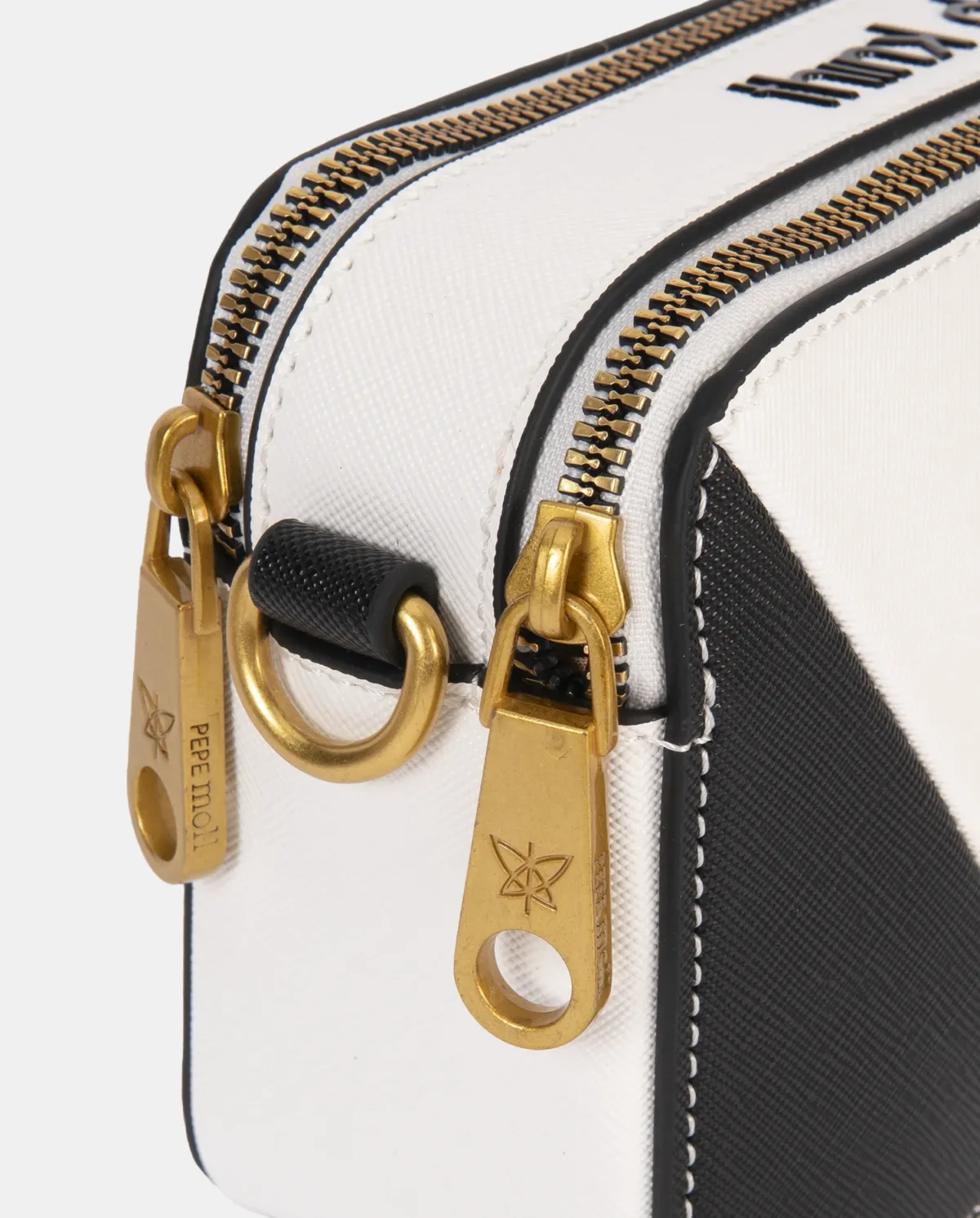 Bolso de hombro con Bandolera Pepe Moll Kim Frenzy Tri-Black - Imagen 5