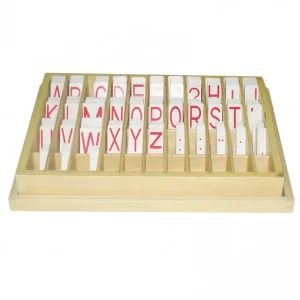 ALFABETO EN TARJETAS ROJO MONTESSORI