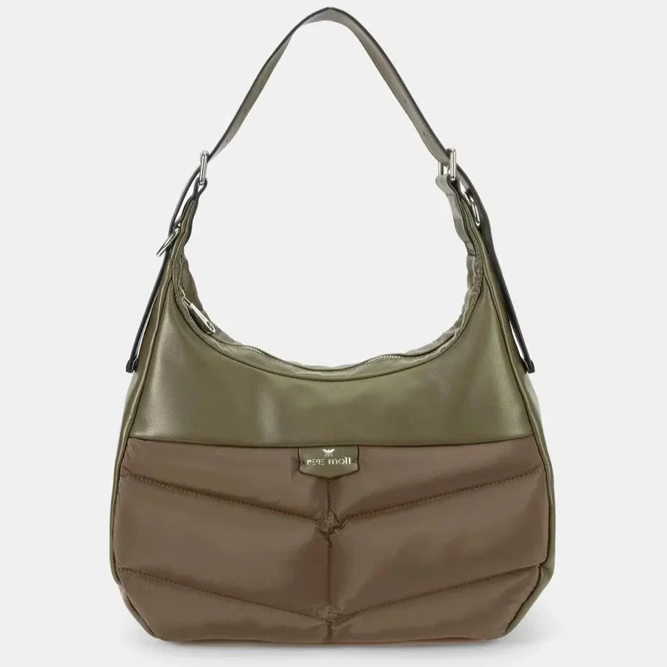 Bolso Hobo Pepe Moll Leonor Verde militar - Imagen 2