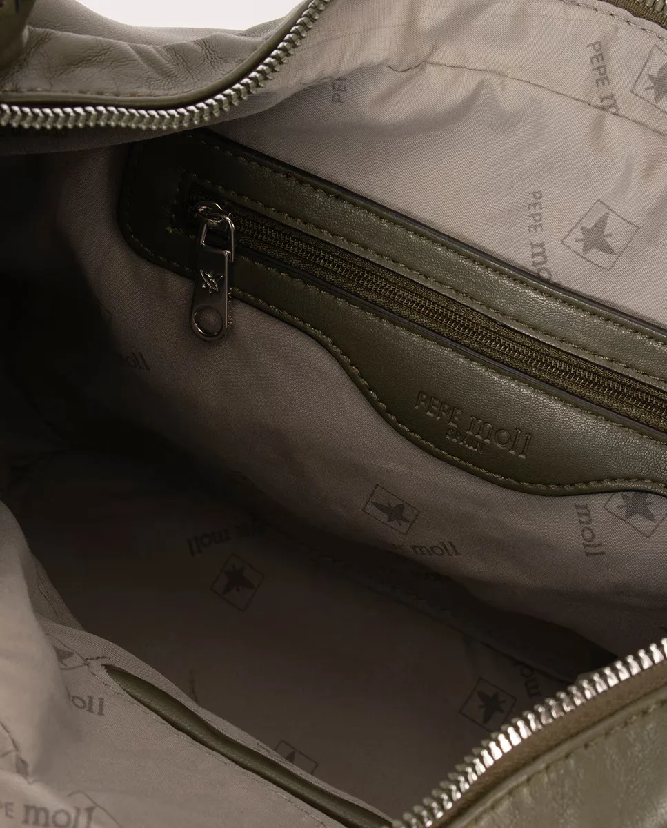 Bolso Hobo Pepe Moll Leonor Verde militar - Imagen 5