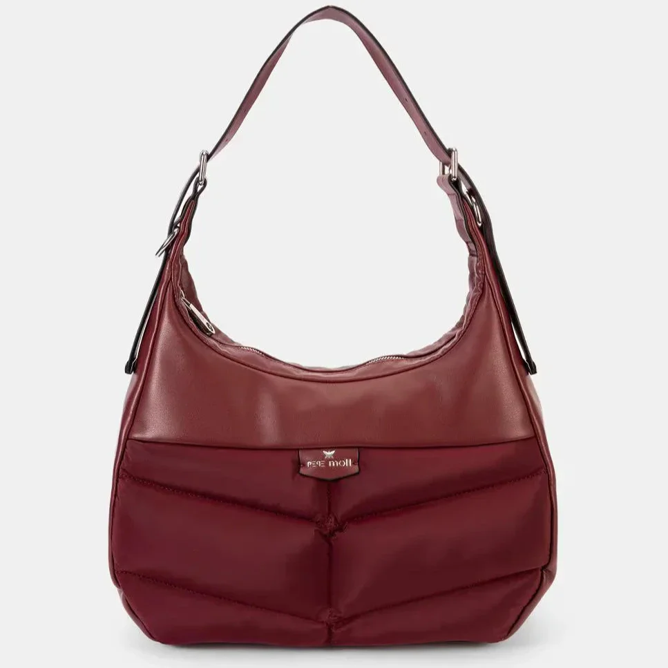 Bolso Hobo Pepe Moll Leonor Burdeos - Imagen 2