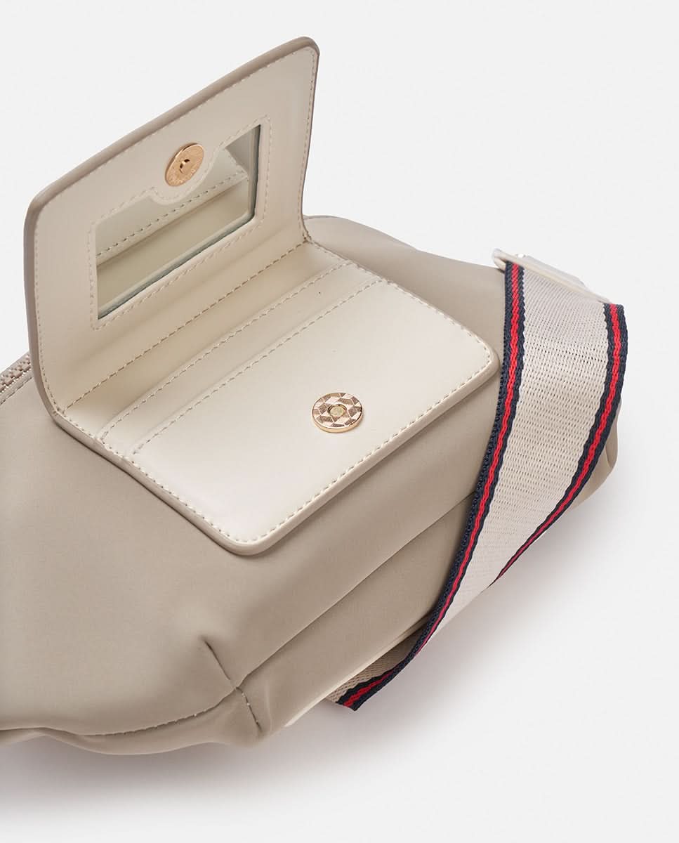 Bandolera con espejo Montsaint Vanity Beige - Imagen 4